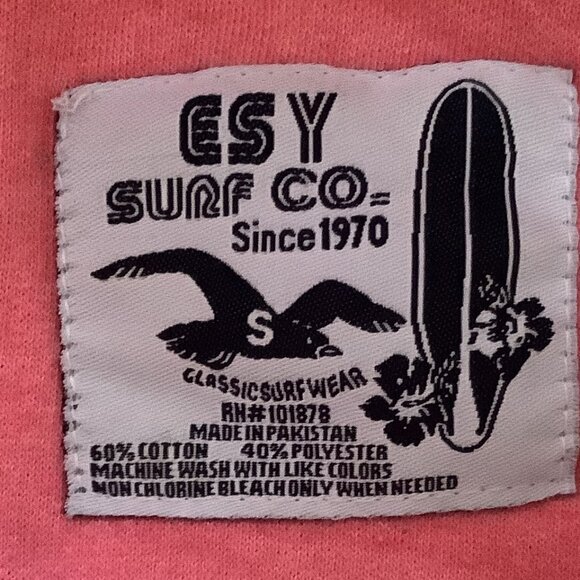 EUC Esy Surf Co. Jersey Shore Hoodie Size: Small - Picture 6 of 6